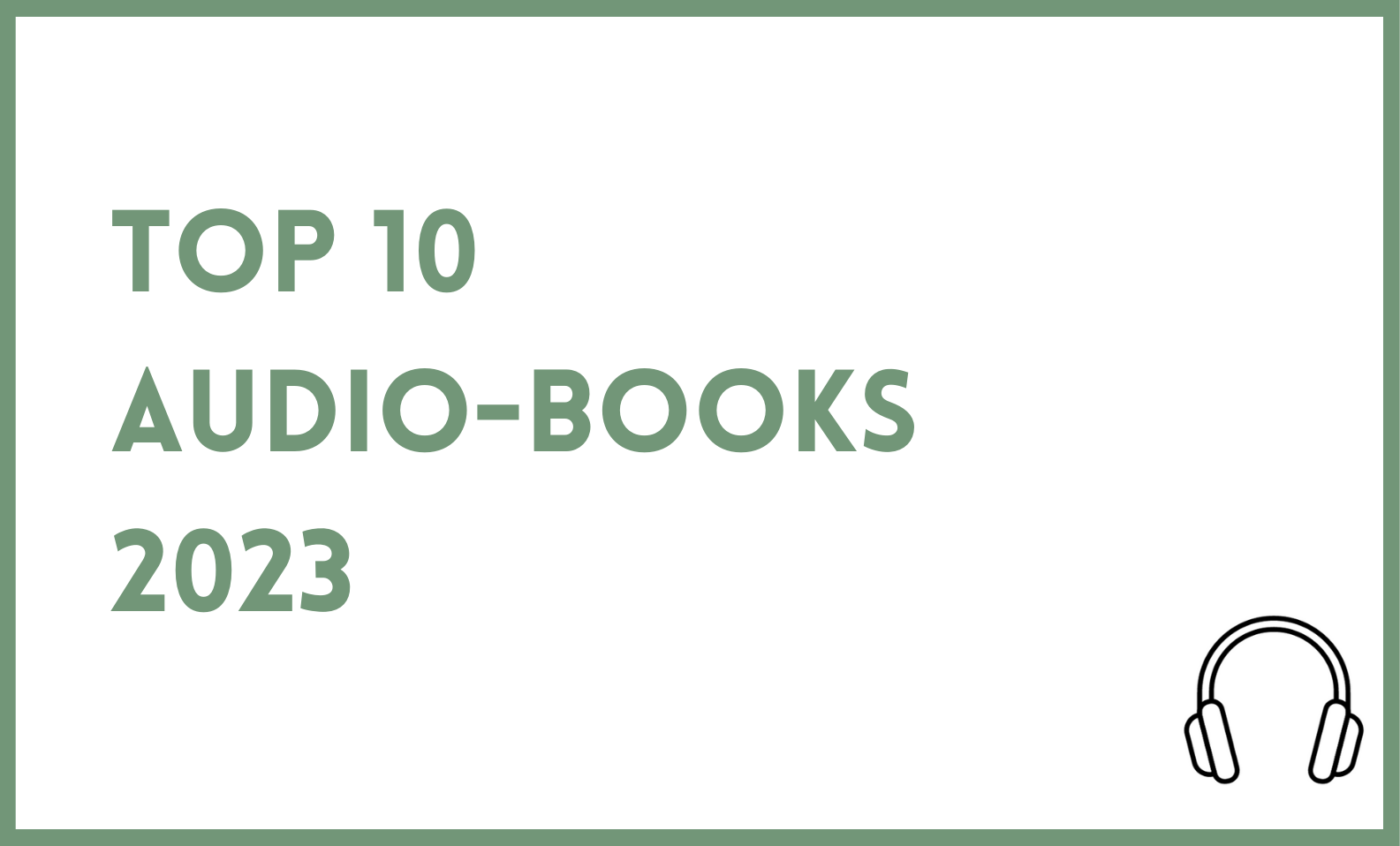 TOP 10 LIVRES AUDIO 2023